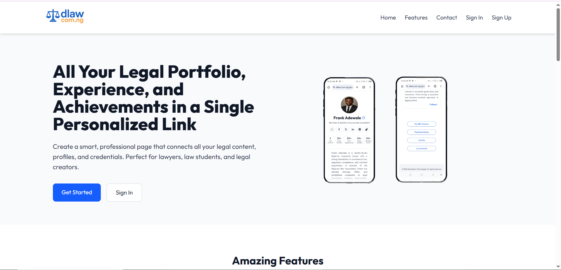 Dlaw.com.ng project preview