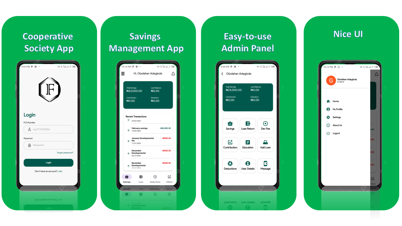 Faith Cooperative Society App project preview