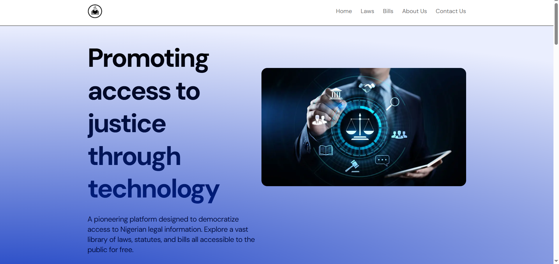 OpenLawsNig Website project preview